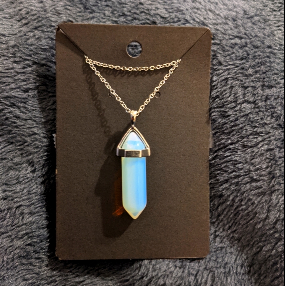 Opalite Iridescent Crystal Choker Necklace